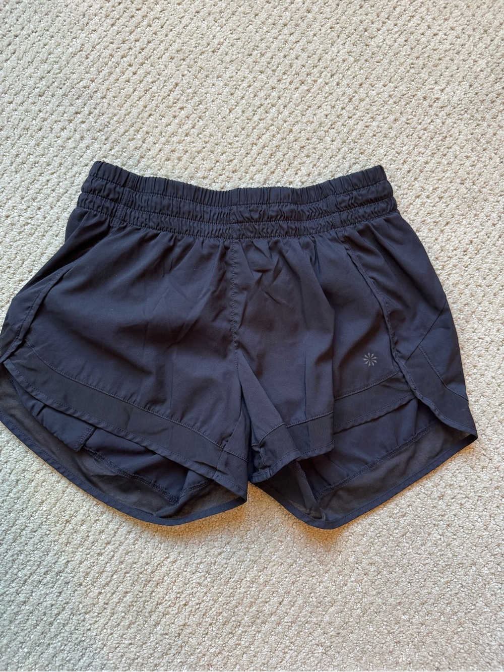 Athleta Black Women's Layered Active Shorts